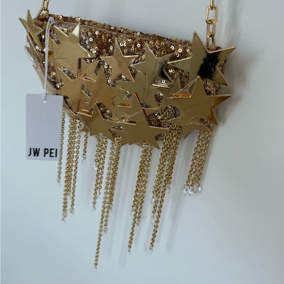 JW PEI Anika Star-Embellished Chain Bag - Gold - Picture 7 of 15